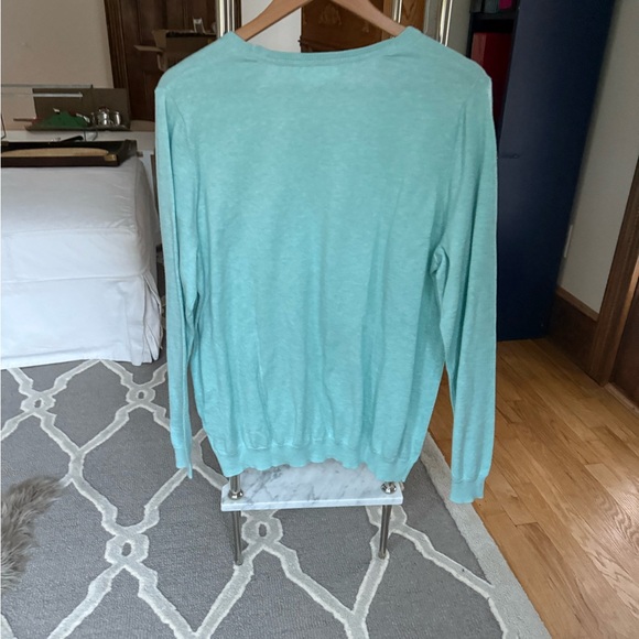 Lavidence Women's turquoise Crew Neck Sweater - Picture 3 of 3